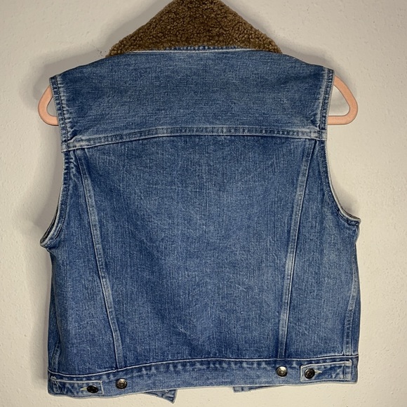 Vintage lambkin/wool denim vest - Picture 5 of 5